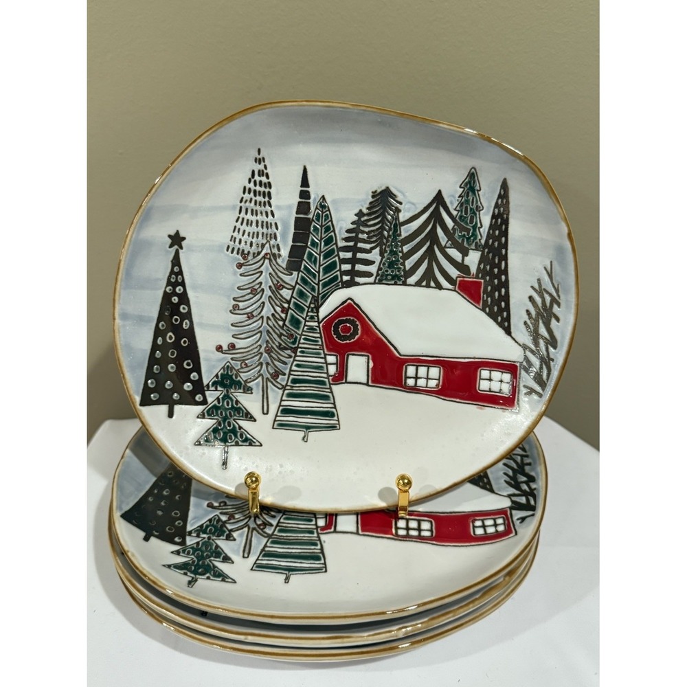 Set of 4 Eli & Ana 8" Elk Ridge‎ Salad / Dessert Plates